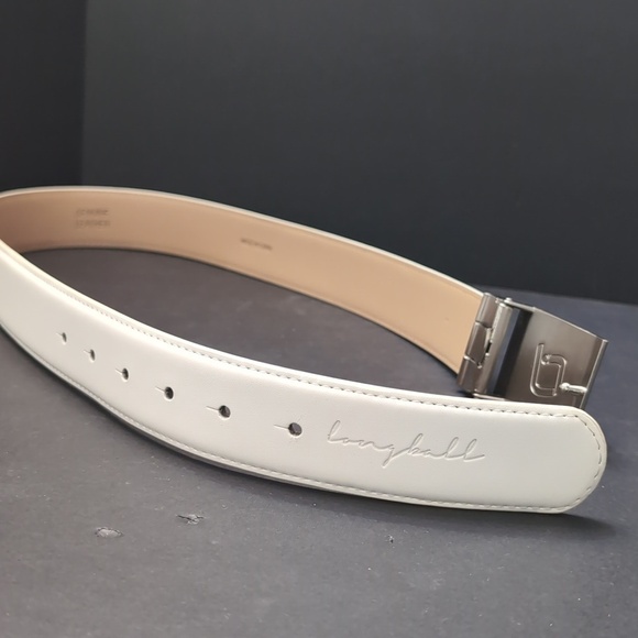 Longball Men's White/Cream Genuine Leather Belt. - Picture 7 of 8